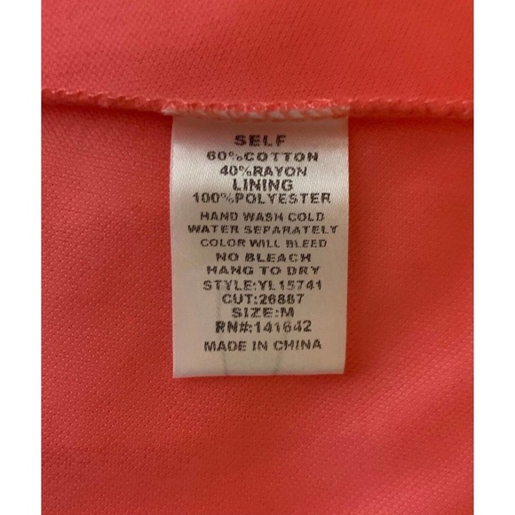 Ya Los Angeles Boutique Women's M Medium Coral Sleeveless Dress NEW With TAGS - Picture 12 of 12